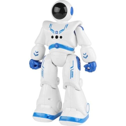Intelligent RC Robot Induction Robot Gesture Control Robot Early Education Toy with LED Eyes Programming Function Gift for Kids