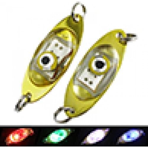LED Deep Drop Underwater Eye Shape Fishing Squid Fish Lure Light Flashing Lamp
