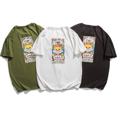 Summer 2021 printed short-sleeved T-shirt Loose round collar and half sleeve T-shirt for men