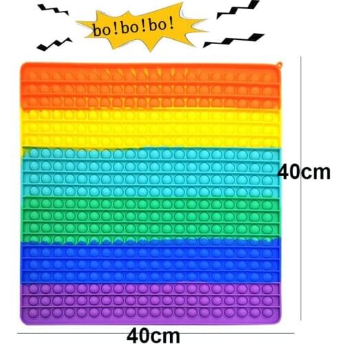 2021 Hot 40CM Big Size Fidget Toys Push Bubble Toy Autism Needs Squishy Stress Reliever Toy Adult Kid Funny Anti-stress Children