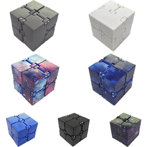 Hot Infinity Cube Magic Decompress Toy Portable Childrens Intelligence Spin Cube Spinning Toy Safe Cube Unzip Childrens Toys