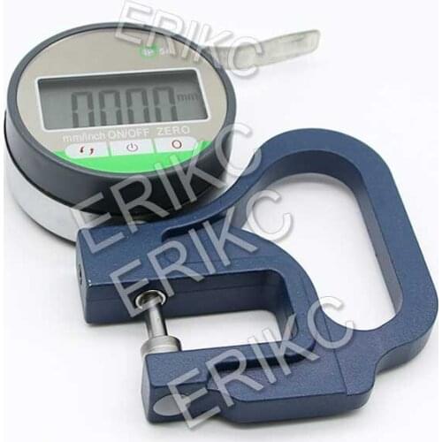 ERIKC E1024080 0.01mm Thickness Meter 0.001mm Digital Injector Shims Gasket Washer Thickness Micrometer Gauge Micrometro