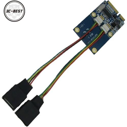 Mini Pcie to dual USB interface adapter laptop Mini ITX Mini PCI Express to 2 usb2.0 card ADP02401