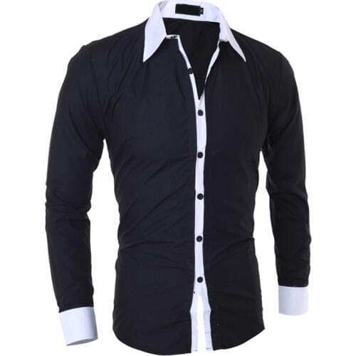 Hot Sale Casual Business Men Dress Shirts Luxury Brand Long Sleeve Cotton Stylish High Quality Males Socia Size M--XXXL