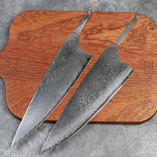 DIY VG 10 Sharp 8in Chef Knife Blank Damascus Steel Knife Blade Material Semi-finished Steel Billet Japanese Knife Kitchen Knife
