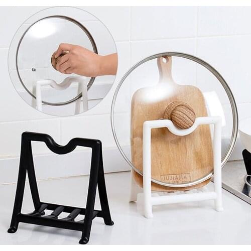Clip Type Pot Cover Rack Display Stand Dish Rack Plate Bowl Book Pedestal Holder Vegetable Board Pot Cover Kitchen Storage Rack