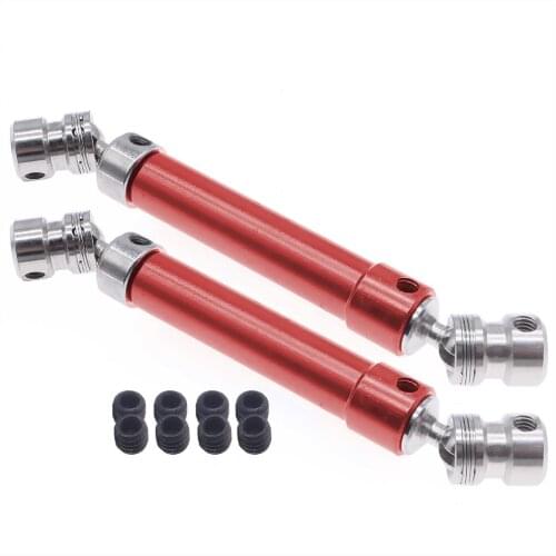 RCAWD 2pcs alloy + #45 steel center CVD drive shaft set hex core for 1-10 RGT 86100 86110 FTX5579 Outback Fury crawler parts