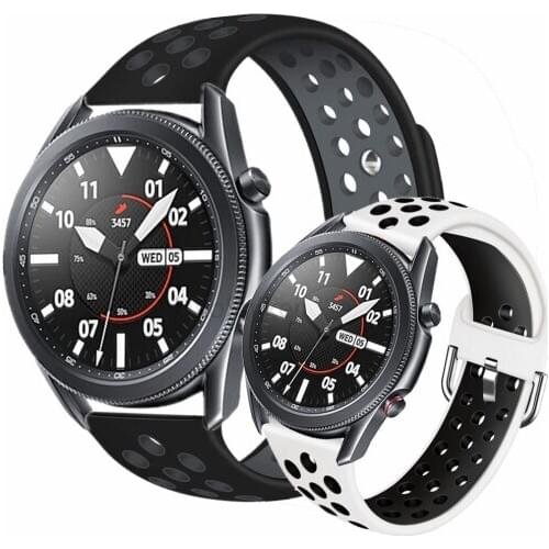 Bands for samsung galaxy watch 3 band 45mm 41mm active 2 sport strap for amazfit bip gts gtr huawei watch gt 2e Silicone correa