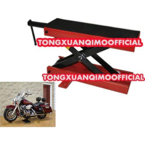 500kg Motorcycle stands Bike lift Scissor Jack Lifting Maintenance Repair Stand platform tool bracket support station