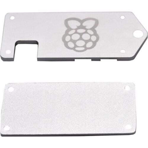 1Set Ultra-thin ZV2 Aluminum Alloy Protective Case Silver/Black Metal Enclosure Shell for Raspberry Pi Zero W Accessories