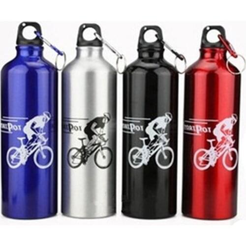 750mL Bicycle Aluminum Alloy Water Bottle Mountain Bike Water Cup Sports Water Bottle Cycling Water Bottle Cup With Carabiner