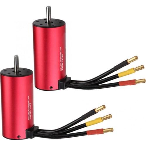 Waterproof Combo 2250KV 1900KV Brushless Motor Brushless ESC For 1/8 1/10 RC Drift Racing Car Off-Road Truck