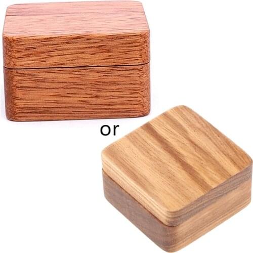 40GB High Quality Rustic Men Suit Wooden Cufflink Gift Box Portable Sleeve Button Jewelry Walnut Wood Keepsake Storage Box