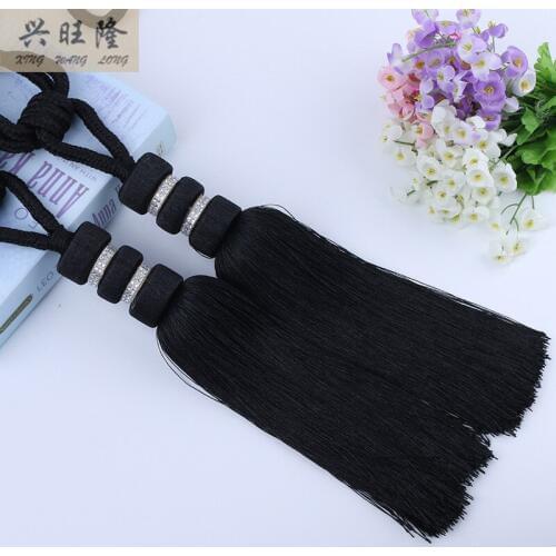 XWL Classic 1 Pair Curtain Hanging Belt Ball Window Curtain Accessories Strap Tassel Tiebacks Buckle Bandage Lashing Bind Decor