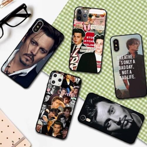 YNDFCNB Johnny Depp Famous American actors Phone Case for iPhone 11 12 pro XS MAX 8 7 6 6S Plus X 5S SE 2020 XR cover