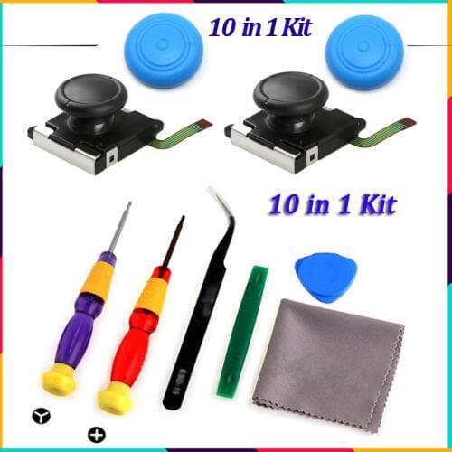 Replacement 3D Analog Joystick Thumb Sticks For Nintend Switch Ns Joy Con Controller caps With Repair Tools kit