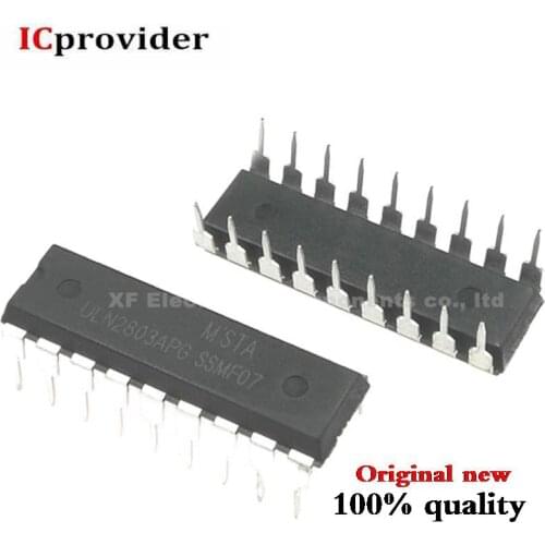 100pcs ULN2803A ULN2803APG ULN2803 TRANS 8NPN DARL 50V 0.5A DIP-18 IC New original