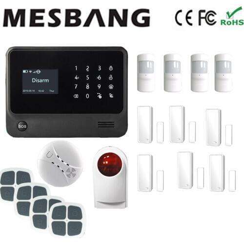 2017 wifi alarm system home security alarm system door magnetic ect with English, French,Russian,Spanish,Dutch