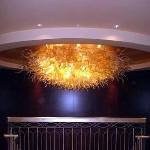 Free Shipping 100% Handmade Artistic High Ceiling Modern LED Chandelier