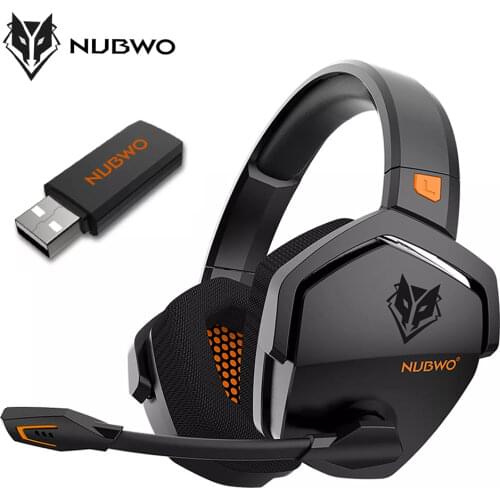 NUBWO G06 Wireless Gaming Headset for PS5/4 Laptop Over Ear Headphones with Micphone 2.4G Wireless/Wired Headset for Games