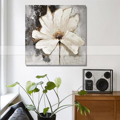 Large Modern Abstract Home Decor Wall Art Picture 100% Hand-painted Lotus Leaf Oil Painting On Canvas Handmade Paintings