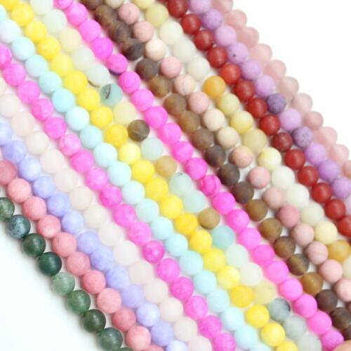 Nice 4 6 8 10mm Natural Stone Beads Matte Morganite Round Gem Semi Precious Loose Beads For Jewelry Making DIY Bracelet Necklace