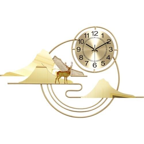 Household Light Luxury Fashion Wall Clock Silent Art Decorative Creative 3d Wall Clock Modern Decor Clock Wall