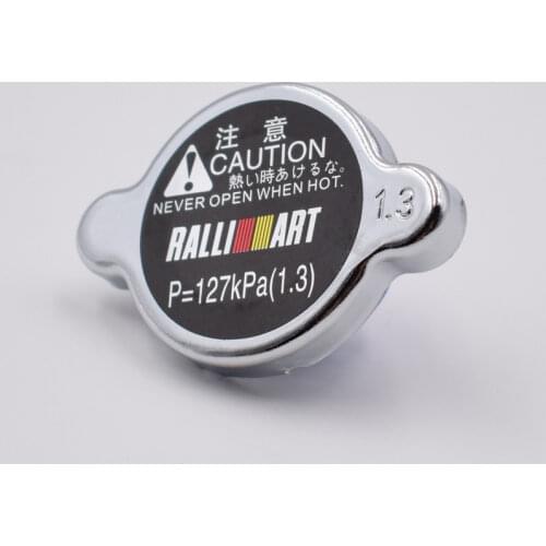 Black/Silver Ralliart High Pressure Racing Car Radiator Cap 15mm Head Size for MITSUBISHI Evo Diamante Outlander