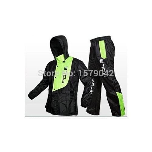 The leisure sports motorcycle riding raincoat rain pants split set of men and women