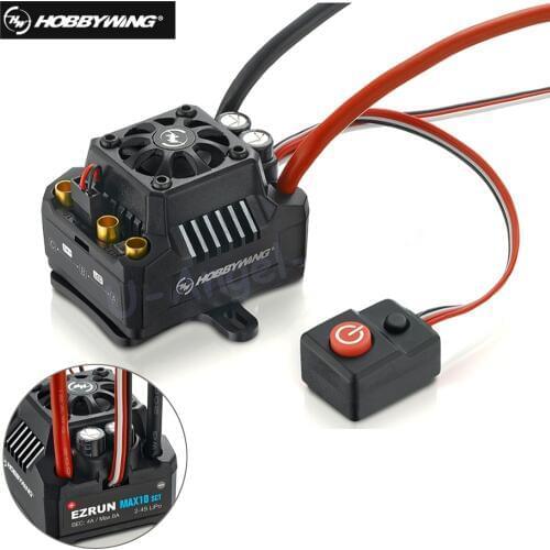 Hobbywing EZRUN Max10 120A ESC Waterproof Brushless ESC 1/10 SCT RC Hobby Truck MAX10-SCT 120A