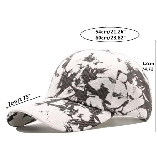 2021 New Tie Dye Fashion Baseball Cap Men Visors Hip Hop Caps Casquette Femme Hats for Women Chapeau Gorras Hombre Homme Gorra