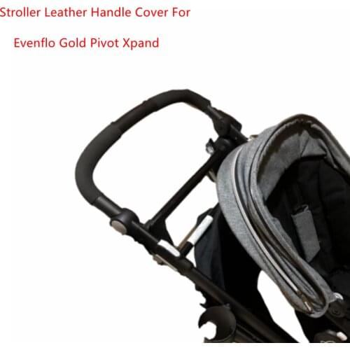 Leather Handle Cover For Evenflo Gold Pivot Xpand Stroller Armrest Sleeve Case protective Cover Baby Carriage Accessories