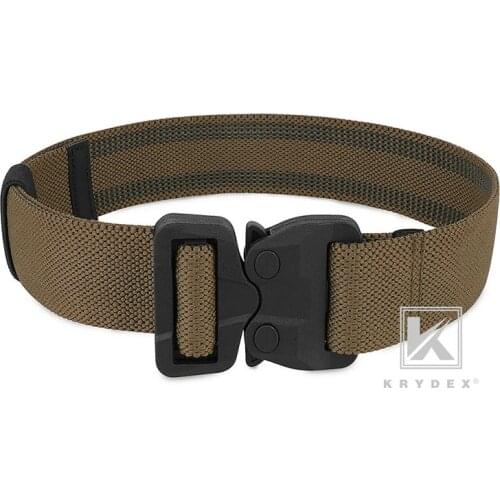 KRYDEX 1.5" Quick Release Buckle Elastic Thigh Strap Tactical Leg Strap For Leg Drop Holster Shooting Airsoft Coyote Brown