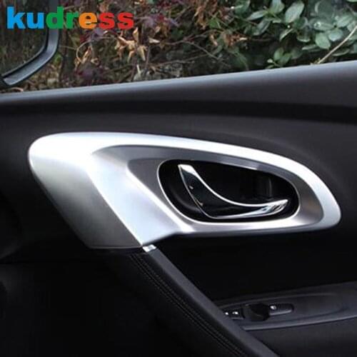 For Renault Kadjar 2016 2017 2018 Matte Interior Inner Door Handle Bowl Cover Trim Catch Inside Molding Garnish Car Styling