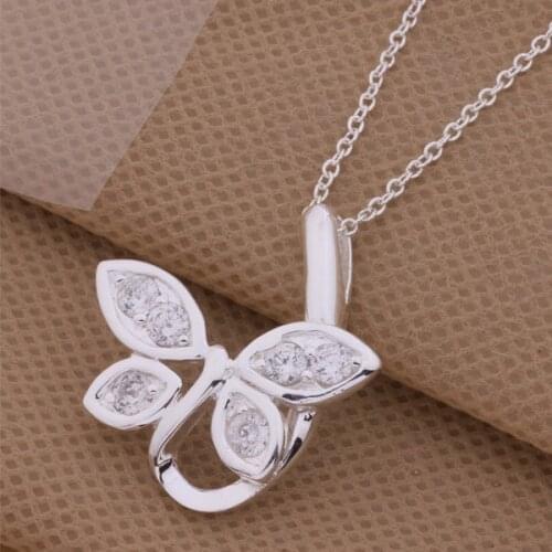 Wholesale High quality silver plated Fashion jewelry chains necklace pendant WN-164