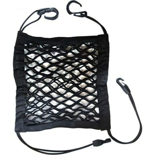 Driver Storage Netting Pouch between Seats Auto Accessories C66 Car Mesh Organizer Seat Back Net Bag