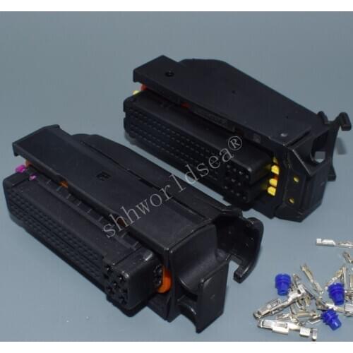 Shhworldsea 80PIin Waterproof ECU Automotive Connector Car Wire Harness Electrical Pcb Socket Female Plug 9-368290-1 1355171-1