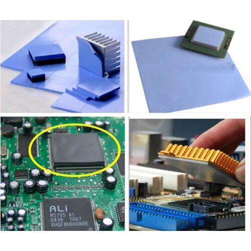 5PCS 2mm*25mm*25mm High Thermal Conductive Silicone Pad for Notebook CPU Chips VGA Card Cooling 2.6W/mk LED/Components Cooling
