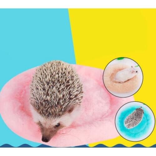 Comfortable Small Pets Bed For Small Hamster Pet House Waterproof Cushion Bed Round Sleeping Mat Sofa House