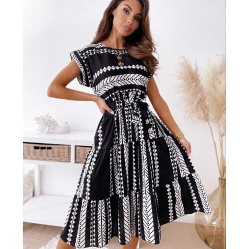 QINJOYER Women Bandage Dress 2021 Summer Short Sleeve Dresses Women Casual A Line Dresses Women Elegant Holidy Dress Vestidos