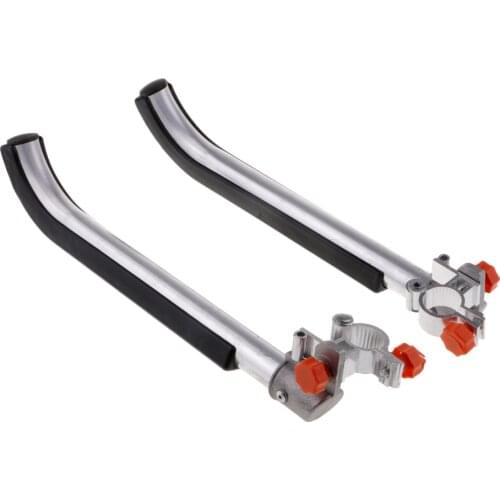 2pcs Angle & Direction Adjustable Fishing Chair Armrest Parts Fishing Chair Mount Fishing Tackle - Black