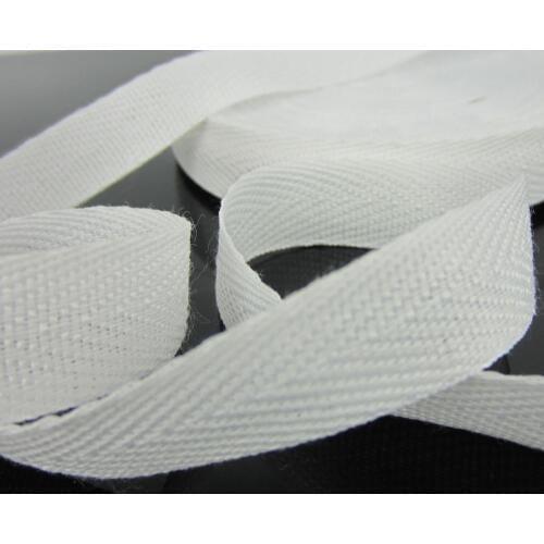 20yards 1/2" Sewing Cotton Binding Tape Bias Webbing Strap Ribbon Craft 13.0mm white ribbon bow