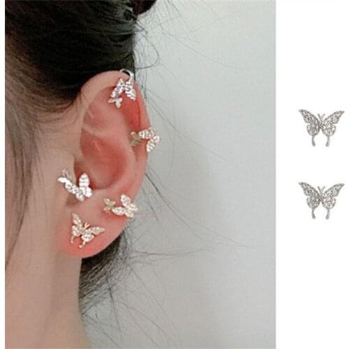 2020 popular Korean fashion green butterfly earrings jewelry gift summer vacation earrings statement earrings for women