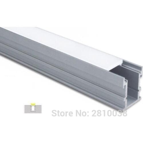 50 X 2M Sets/Lot Top selling led strip aluminium profile and U type aluminum led extrusion for flooring lighting
