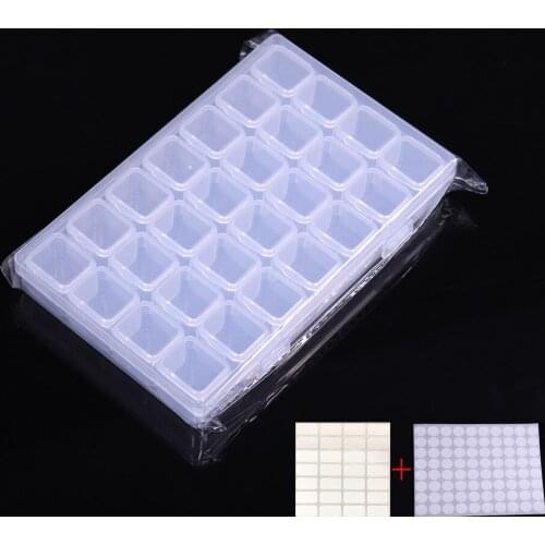 5D DIY Diamond Painting Drill Box Jewelry Box Rhinestone Embroidery Crystal Bead Organizer Storage Case Container Sticker: free