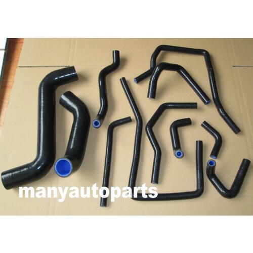 FOR SUBARU IMPREZA WRX/STi GDA/GDB EJ207 00-07 SILICONE RADIATOR HOSE BLACK