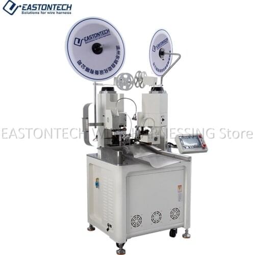 EASTONTECH Double Head Terminal Crimping Machine EW-801, Full Atomatic Crimping Machine