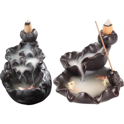 Back Flow Incense Burner Wholesale Buddhist Supplies Lotus Incense Stick Back Flow Incense Burner Incense Burner
