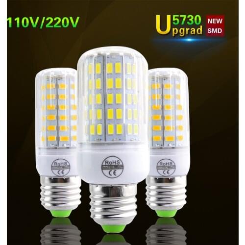 Lamparas SMD5730 Brighter Than 5736 LED Corn Lamp E27 220V 110V LED Bulb Spot Luz Ampoule LED Light Replace 20-120W Incandescent