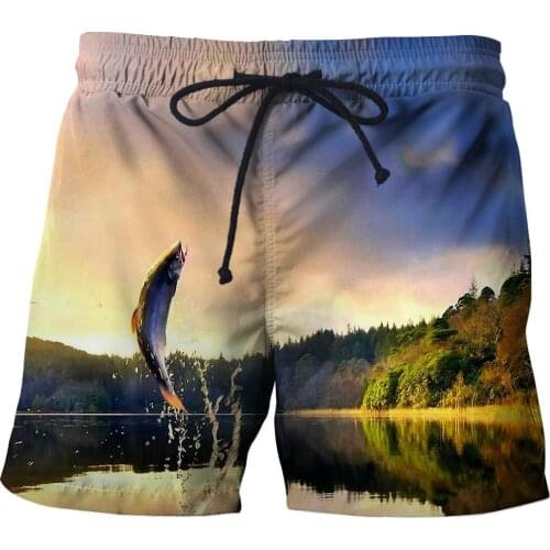 2021 summer new beach Shorts large size 3D print mens trousers sports trend seaside vacation fashion casual shorts